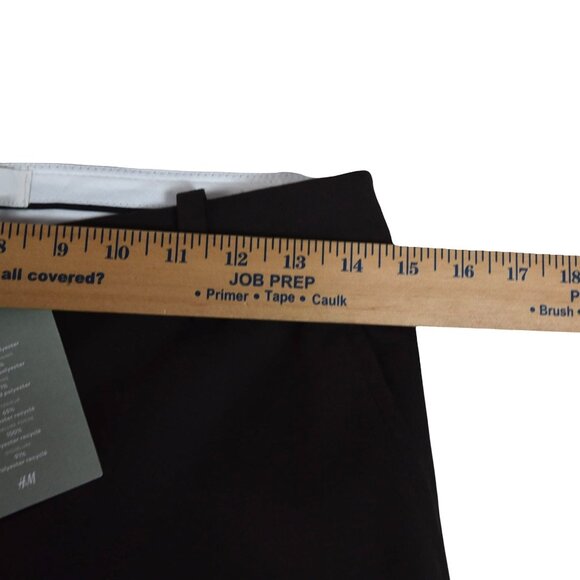 H&M Brown Wide Leg Trousers NWT US 4 Officecore Tailored Chic - Picture 7 of 9